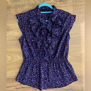 The Limited | women’s floral ruffle top size M